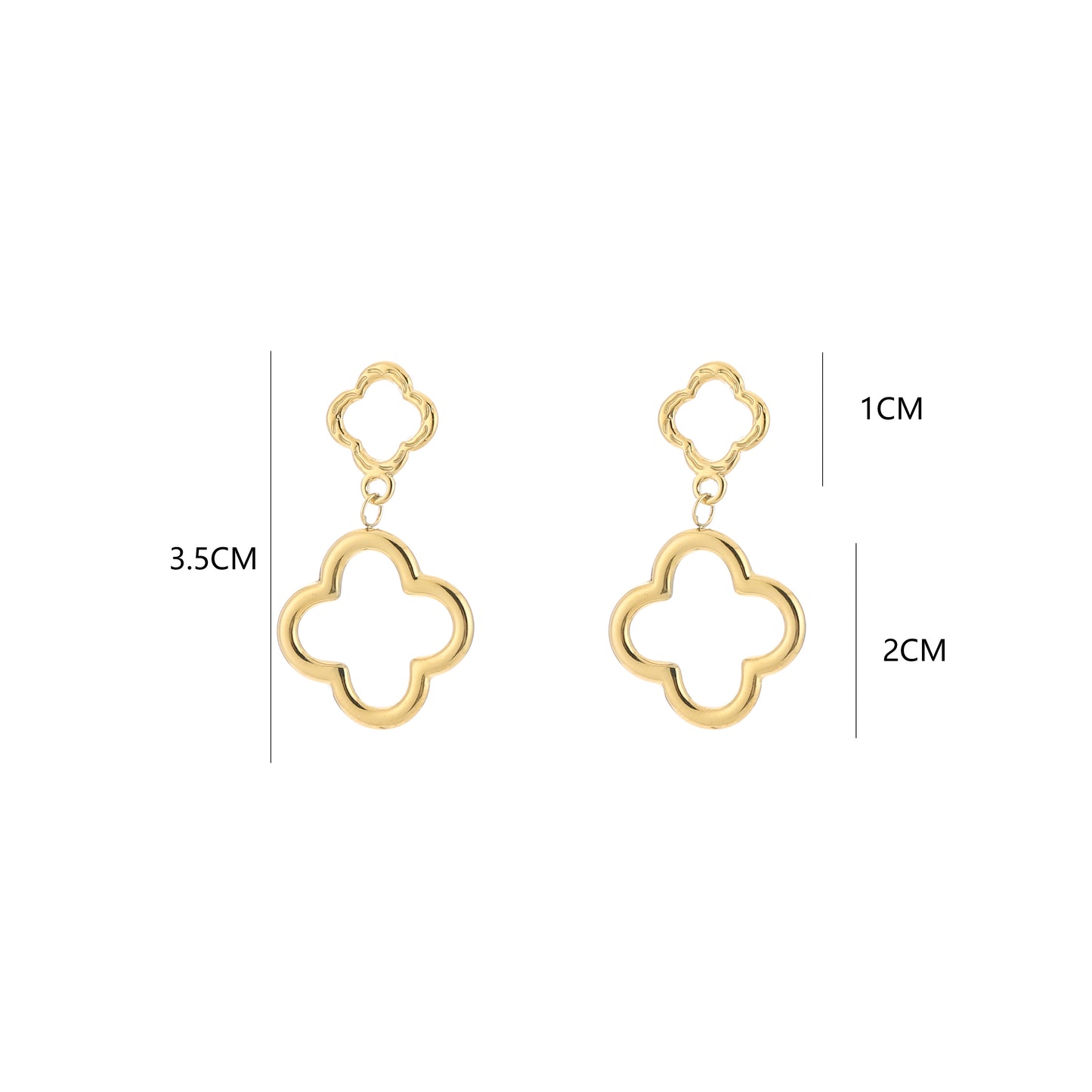 Open Clover Earrings