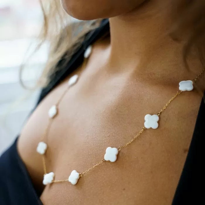 Pearl Clover Necklace